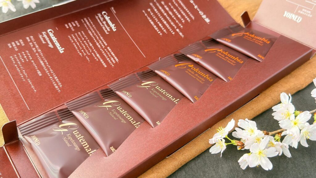 UCC_「UCC YOINED アソートセット 6枚入り（2025）」のパッケージ開け