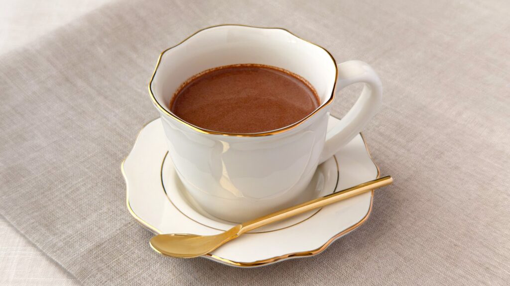 バンホーテン_ティーカップにはいった「ホットチョコレート」