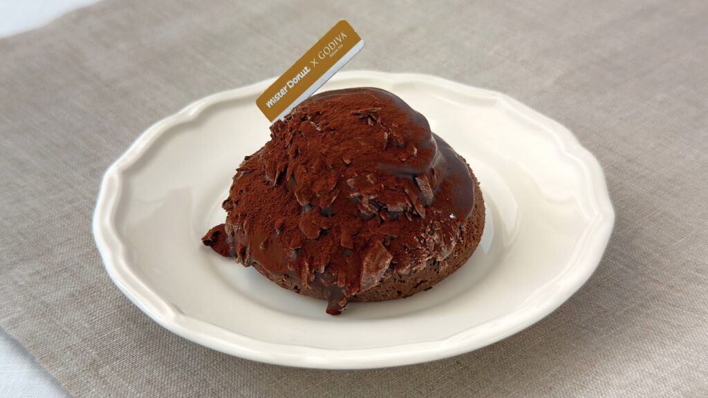 ミスタードーナツ_「トリュフショコラドーナツ ノワール」の皿のせ