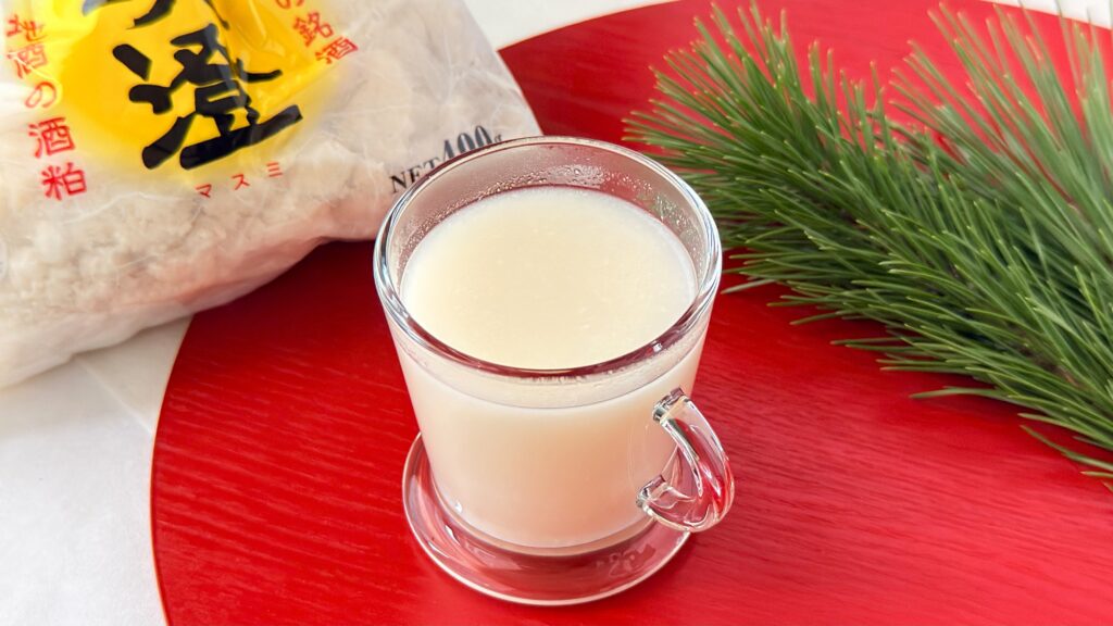 酒粕_「真澄 酒粕」で作った甘酒