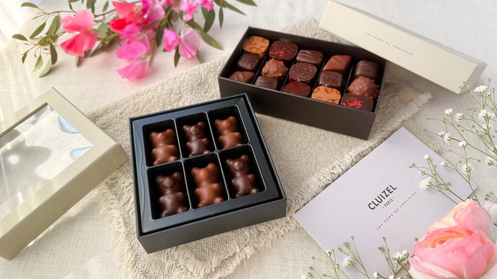 クルイゼル_「コフレ・ル・ショコラ No.15」と「ギモーヴベア」のパッケージ開け