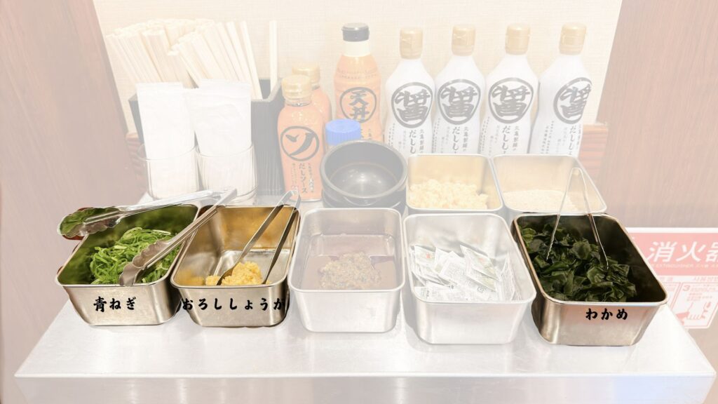 丸亀製麵_「山盛りあさりうどん」のおすすめトッピング