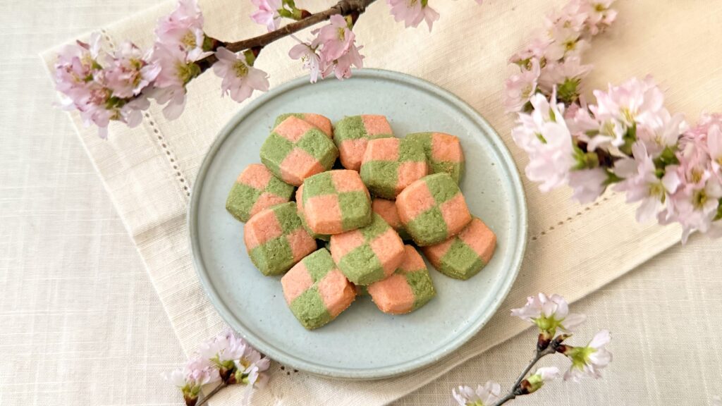 無印良品_「桜のアイスボックスクッキー」の皿盛り