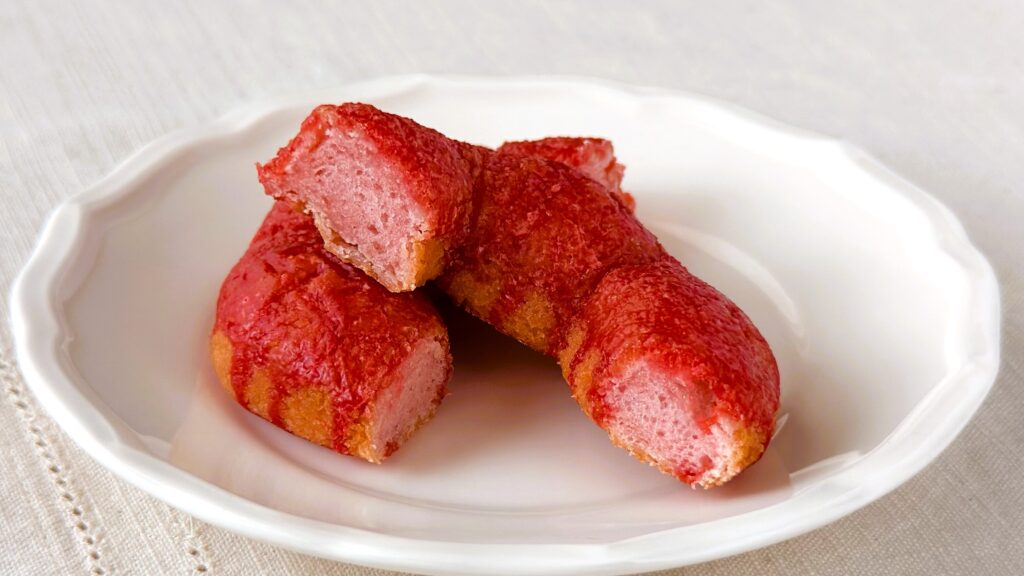 ミスタードーナツ_「桜もちっとドーナツ 春かおるいちご風」の断面