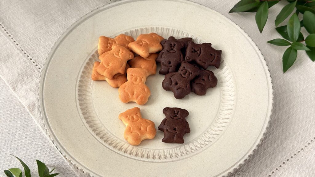 無印良品_「てんさい糖ビスケット」の皿盛り