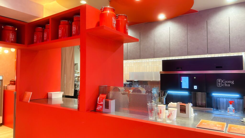 ゴンチャ_「TEACRAFT 原宿店」の内観