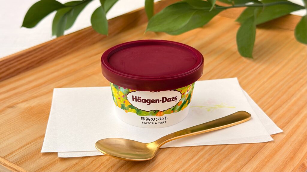 ハーゲンダッツ_「和のスイーツ アソート」の抹茶のタルトのパッケージ