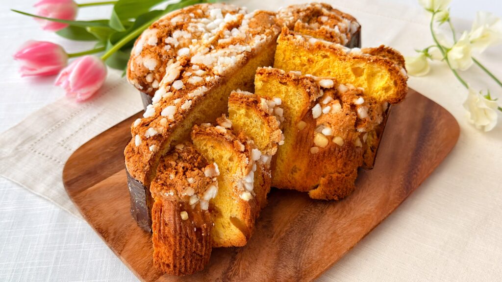 ドンク_カットした「コロンバ(大)」の皿盛り