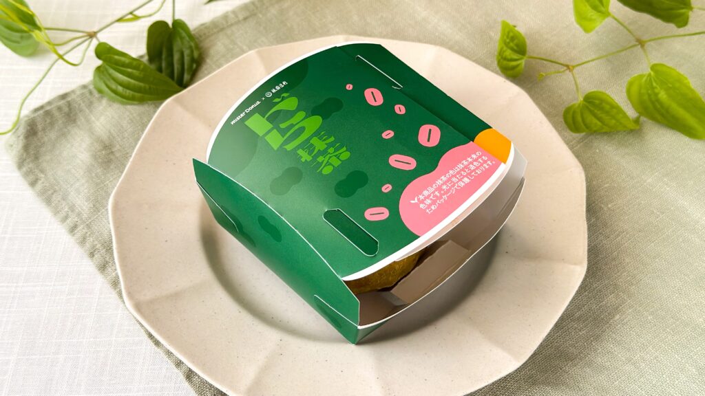 ミスタードーナツ_「ドら抹茶 つぶあん華ホイップ」のパッケージ