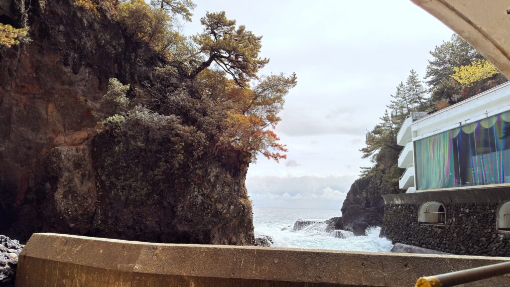 ホテルニューアカオ_建設前の「テラスレストラン」の様子