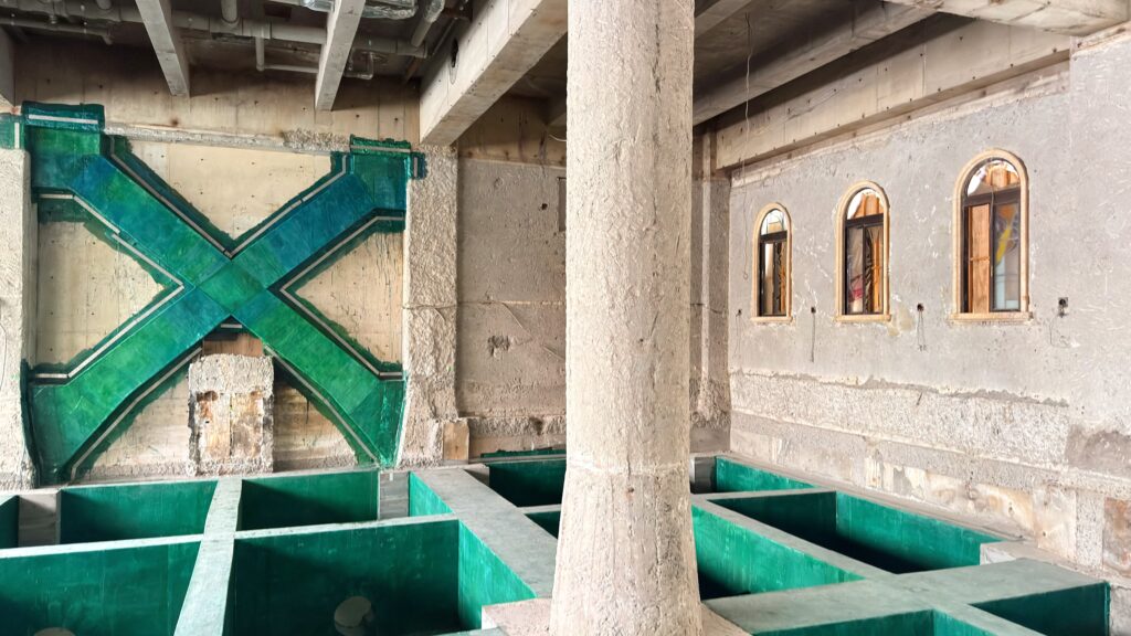 ホテルニューアカオ_建設前の新大浴場