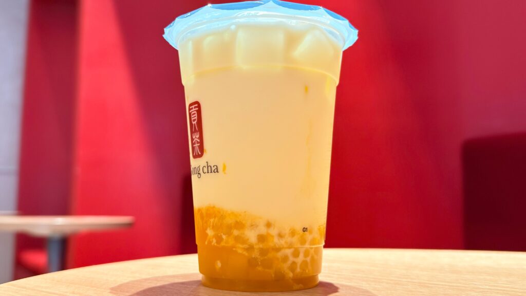 ゴンチャ_「マンゴーミニパールミルクティー」の中身