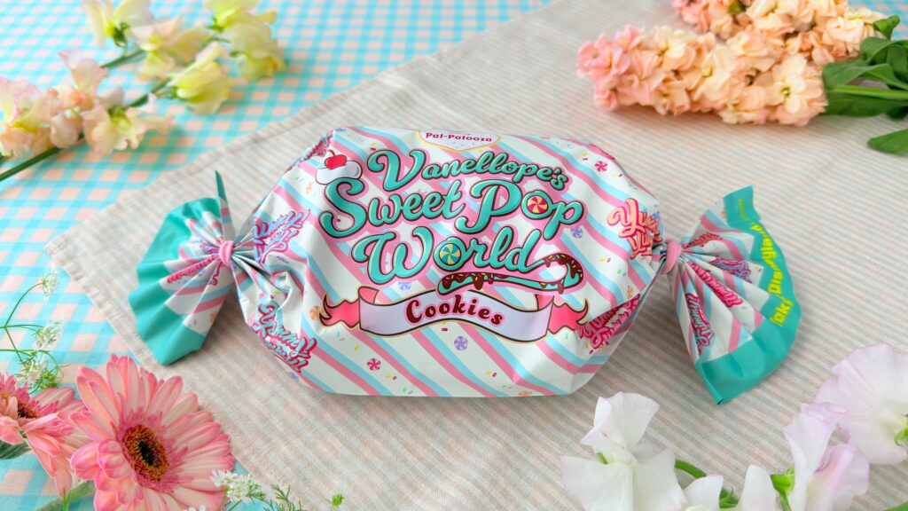 東京ディズニーリゾート__「ヴァネロペのスウィーツ・ポップ・ワールド」の「クッキー 袋 ミッキーマウスと仲間たち ディズニー・パルパルーザ ヴァネロペのスウィーツ・ポップ・ワールド」のパッケージ