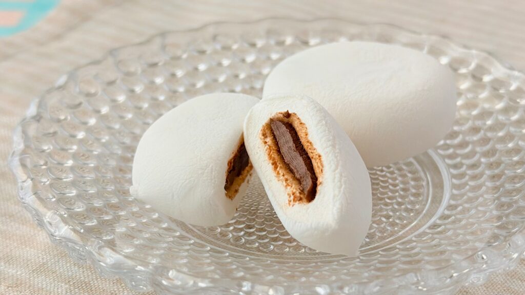 東京ディズニーリゾート__「ヴァネロペのスウィーツ・ポップ・ワールド」の「マシュマロ 袋 ディズニー・パルパルーザ ヴァネロペのスウィーツ・ポップ・ワールド」の断面