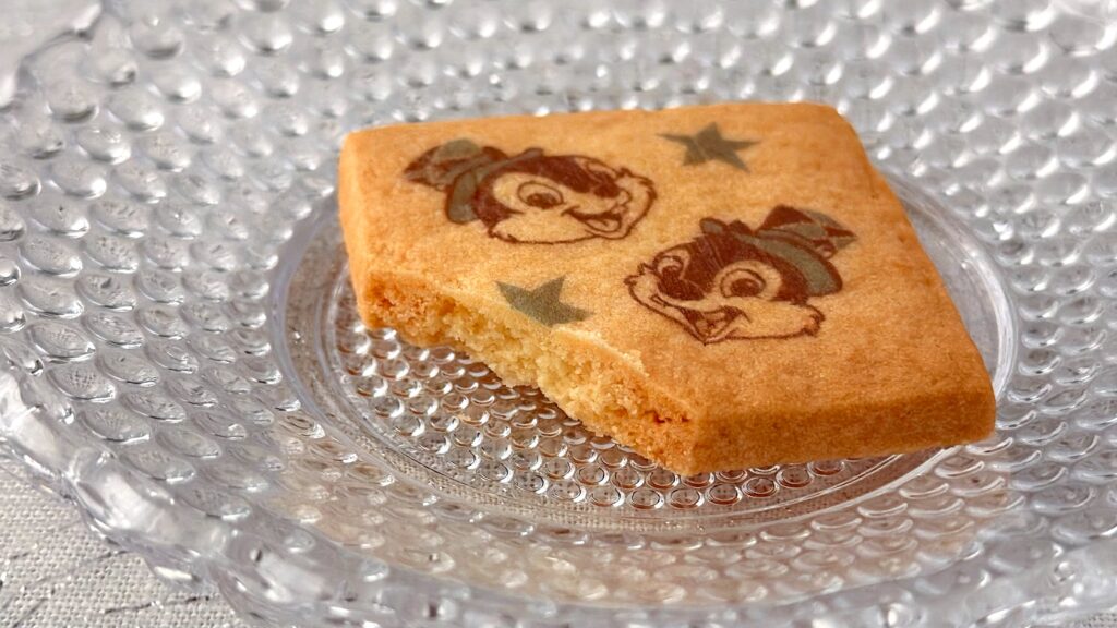 東京ディズニーリゾート_「クッキー紙箱 チップ&デール 東京ディズニーシー25周年 スパーリングジュビリー」の断面