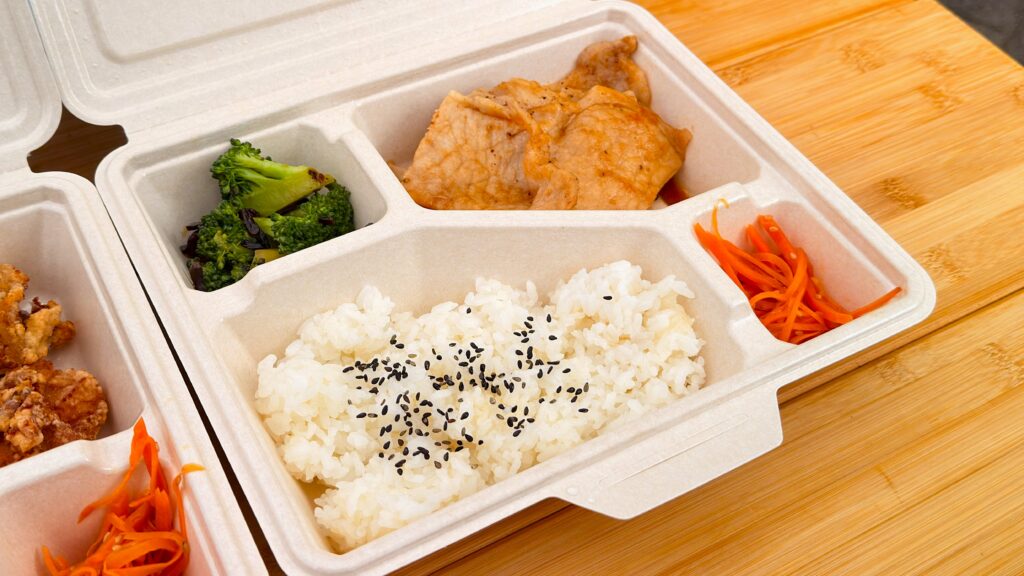かどや_『究極の純正ごま油BOX』豚肉の香味焼き BOXの中身