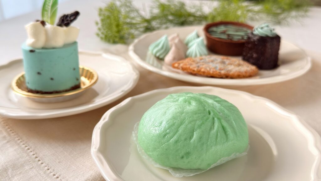 エキュート大宮_ケーキや焼き菓子など「チョコっと食べてミント」の皿盛り