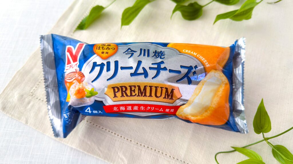 ニチレイ_「今川焼（クリームチーズ プレミアム）」のパッケージ