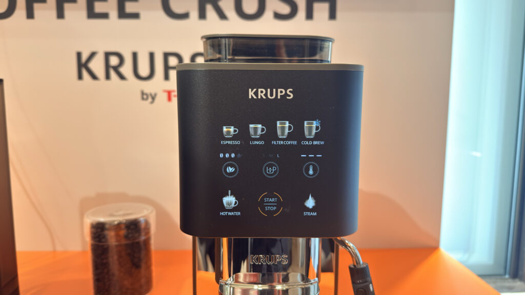 KRUPS by T-fal_COFFEE CRUSH EXPERIENCE（コーヒークラッシュ エクスペリエンス）のタッチパネル