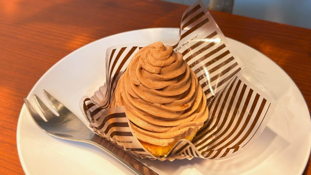 上島珈琲店_「モンブラン」とフォーク
