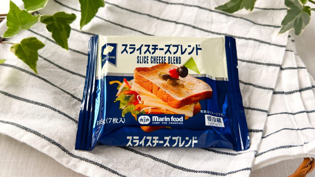 マリンフード_「スライスチーズブレンド105g」のパッケージ