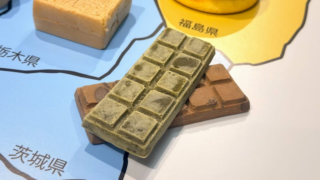 髙島屋_展示された「タブレット羊羹 hitotoki(柚子・玉露・ショコラ」