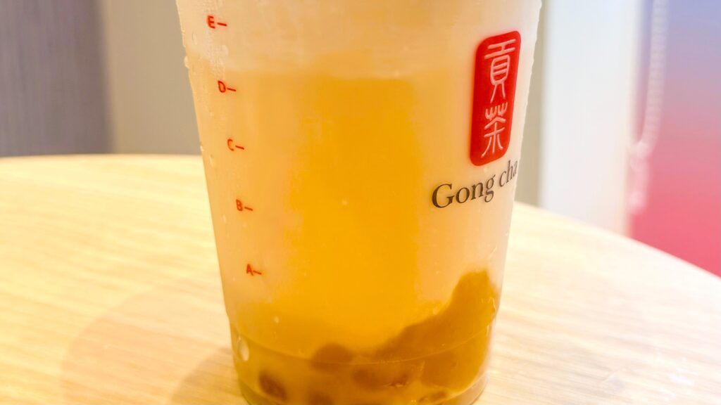 ゴンチャ_おいもパールがはいった「紅はるか ミルクティー」