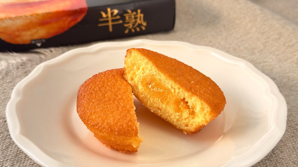 ロッテ_「半熟カスタードケーキ」の断面