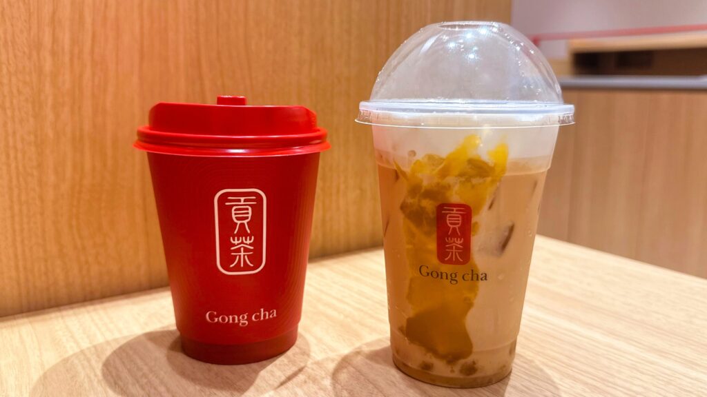ゴンチャ_「紅はるか ミルクティー」のアイスとホット